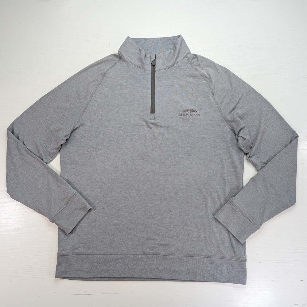 G/FORE Grove XXIII Quarter Zip Pullover Mens M Gray Michael Jordan Golf Club